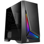Gaming PC Case with ARGB, Tempered Glass & High Airflow Mesh