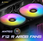 F12 Racing ARGB PC Fan with Controller - Quiet Gaming Cooling