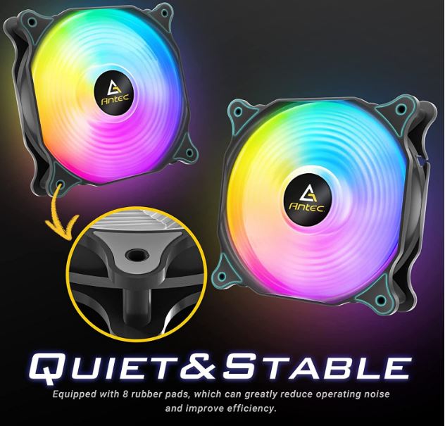 F12 Racing ARGB PC Fan with Controller - Quiet Gaming Cooling