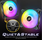 F12 Racing ARGB PC Fan with Controller - Quiet Gaming Cooling