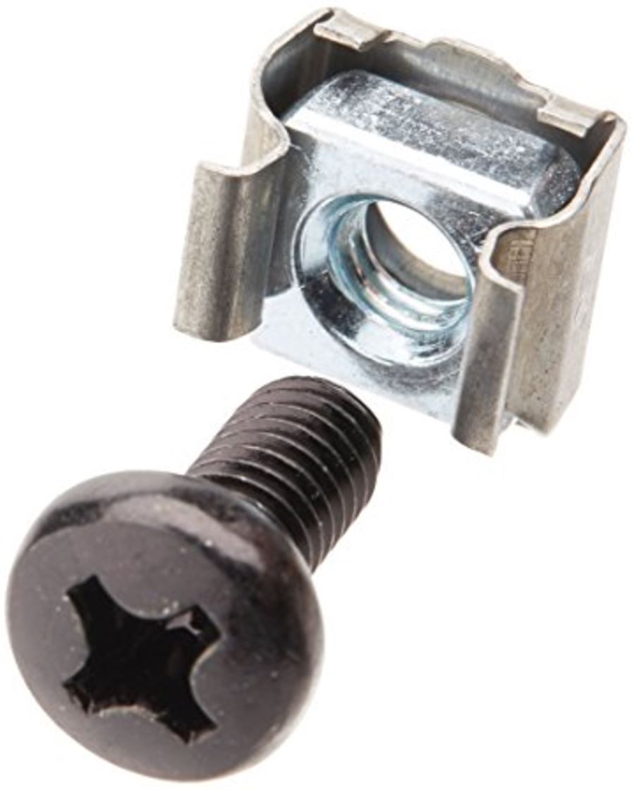 Astrotek M6 Silver Cage Nuts & Screws - 10 Pack for Server Racks