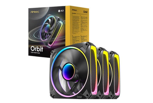 Antec Orbit 120 ARGB 3-Pack PC Fans: Quiet & High Airflow Antec
