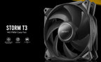 Storm T3 140mm PWM PC Case Fan - High Airflow & Quiet Cooling