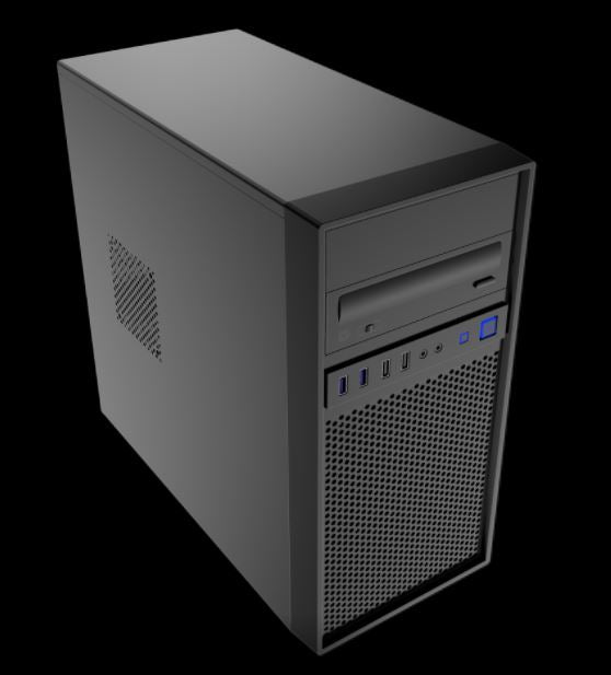 Micro-ATX PC Case with 500W PSU | Easy Build Home & Business Desktop