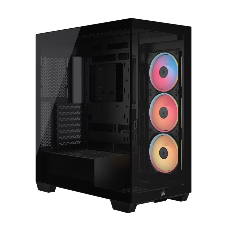 Corsair 3500X LX-R RGB Mid-Tower PC Case - iCUE LINK, Black