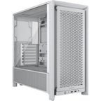Corsair 4000D Frame White Mid-Tower ATX PC Case - Modular & Spacious