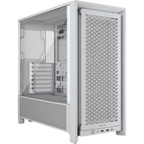CORSAIR 4000D RS White Mid-Tower PC Case for Easy Builds Corsair