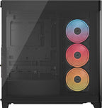 Corsair 4500X LX-R RGB Mid-Tower PC Case - Panoramic Glass, Black