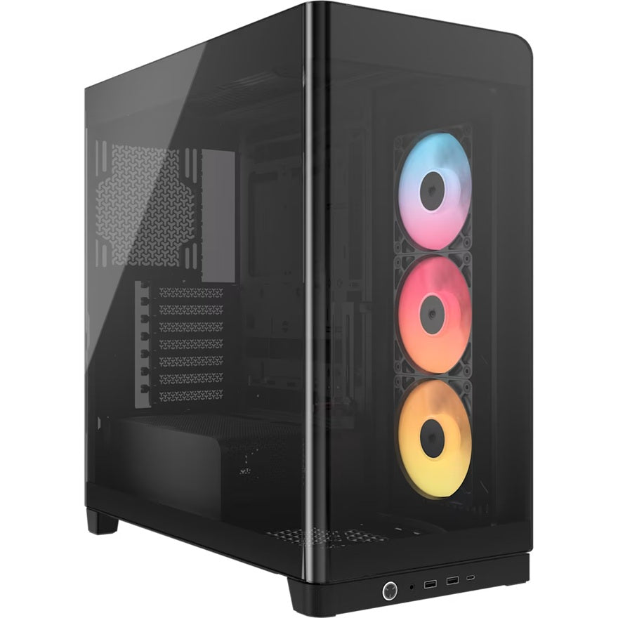 Corsair FRAME 4500X ARGB Mid-Tower PC Case - Panoramic Glass, Black