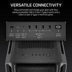 Corsair 5000T Black Mid-Tower PC Case - High Performance ATX Corsair