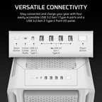 Corsair 5000T White Mid-Tower ATX PC Case - High Airflow & Custom Build Ready