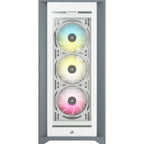 CORSAIR iCUE 5000X RGB White Mid-Tower PC Case - Tempered Glass