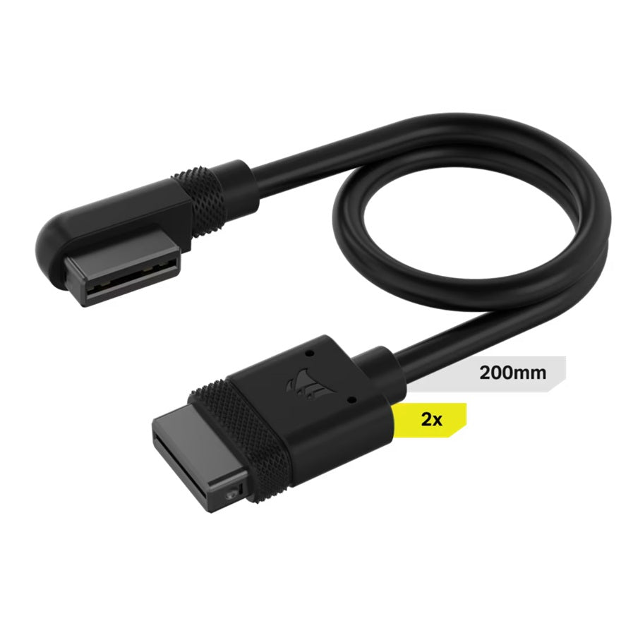 iCUE LINK 200mm Angled & Straight Cable (2-Pack) Corsair
