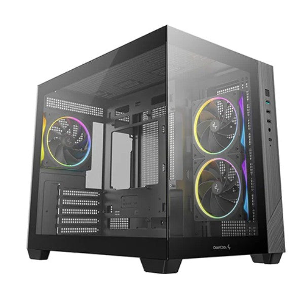 DeepCool CG330 Micro-ATX Gaming PC Case - 3 ARGB Fans & BTF Ready DEEPCOOL