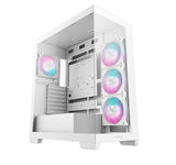 CG580 4F Tempered Glass PC Case with 270° View & ARGB Fans DEEPCOOL