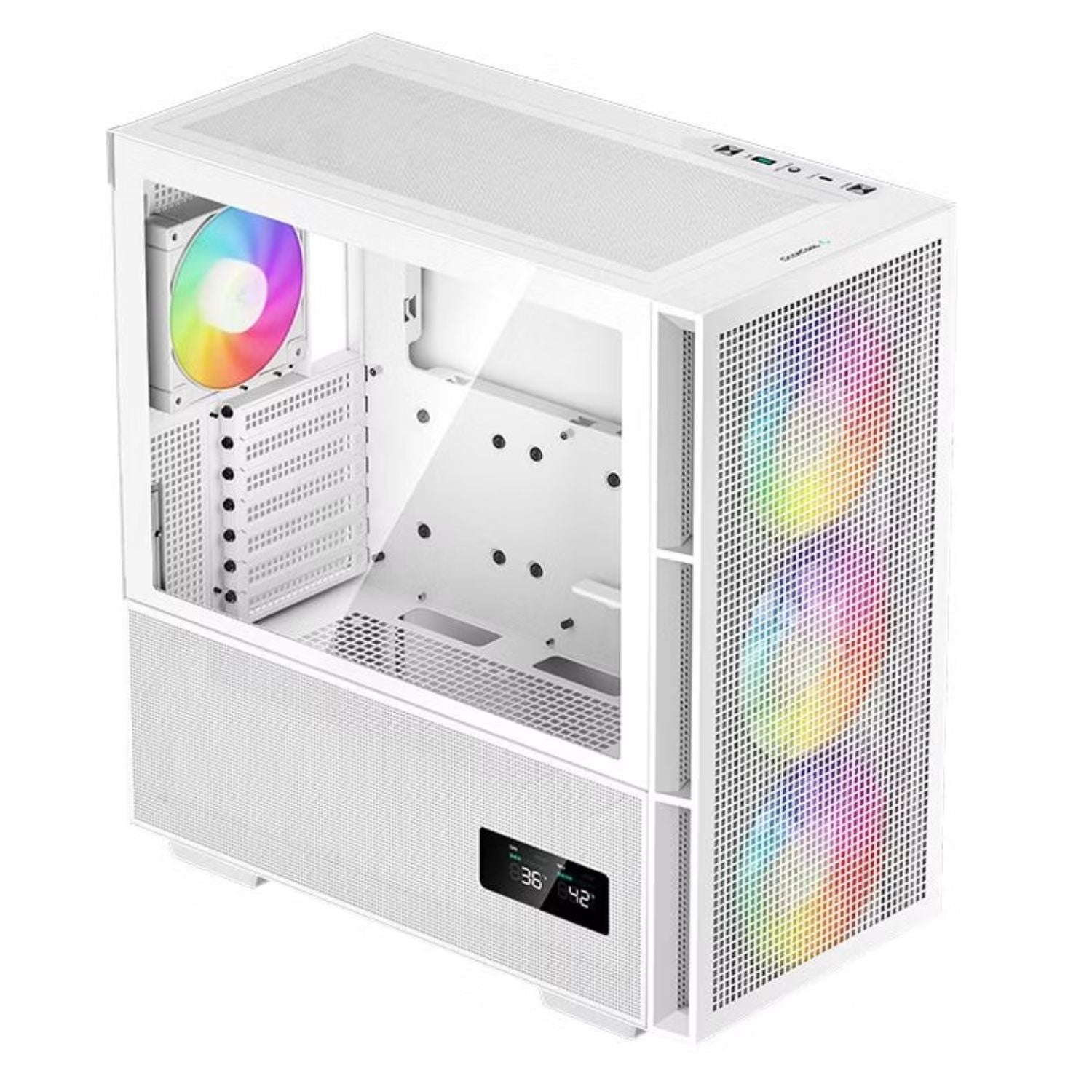 Gaming PC Case with RGB Fans & Tempered Glass | E-ATX Ready