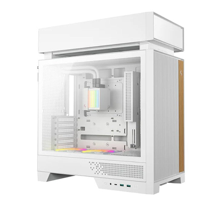 DeepCool CL6600 WH Compact ATX Case with 360mm AIO & ARGB Fans DEEPCOOL
