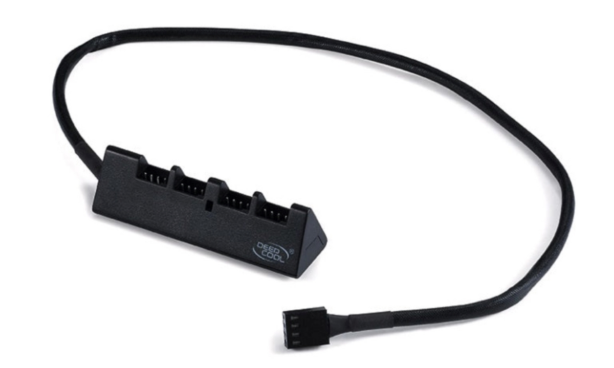 Deepcool FH-04 PWM 4-Port Fan Hub - Expand PC Cooling 