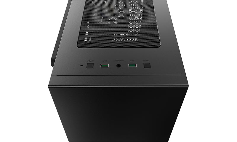 Deepcool MACUBE 110 Black: Sleek Micro-ATX PC Case with Tempered Glass