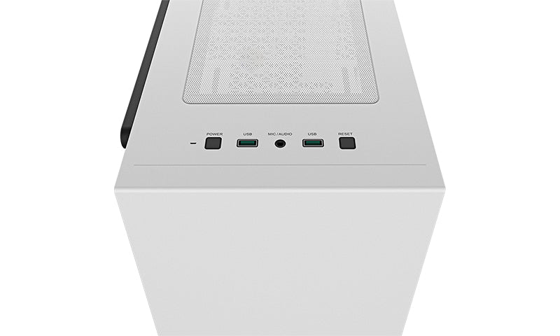 Deepcool MACUBE 110 WH Micro-ATX PC Case | Sleek White Tempered Glass