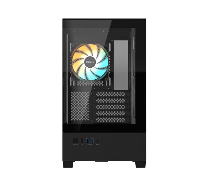 Gigabyte C201 PANORAMIC Mid Tower PC Case - Black ARGB Glass