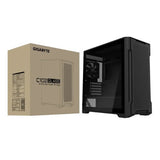 Gigabyte C102 GLASS BlackMid Tower case, Mini ITX / Micro ATX, 5x Expansion slots, 2x 3.5' Drive Sup - GB-C102G