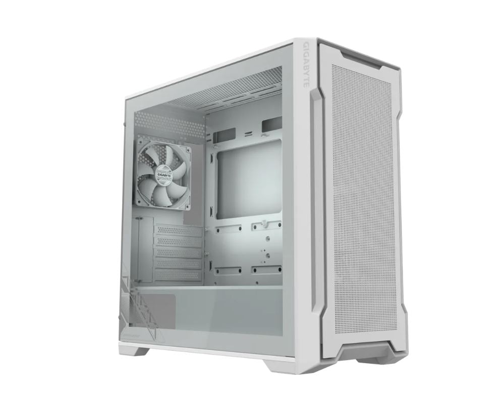 GIGABYTE C102 GLASS ICE White Mid Tower PC Case Gigabyte