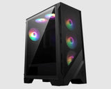 MSI MAG FORGE 120A AIRFLOW ATX Mid-Tower PC Case with RGB Fans MSI