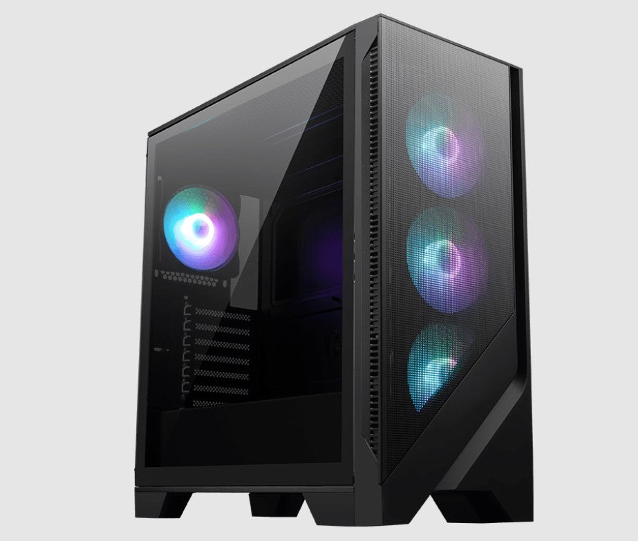 MSI MAG FORGE 321R AIRFLOW Mid Tower Gaming PC Case with ARGB Fans MSI
