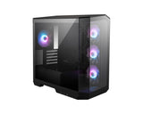 MSI MAG PANO M100R PZ Black Micro ATX Gaming PC Case with ARGB Fans MSI