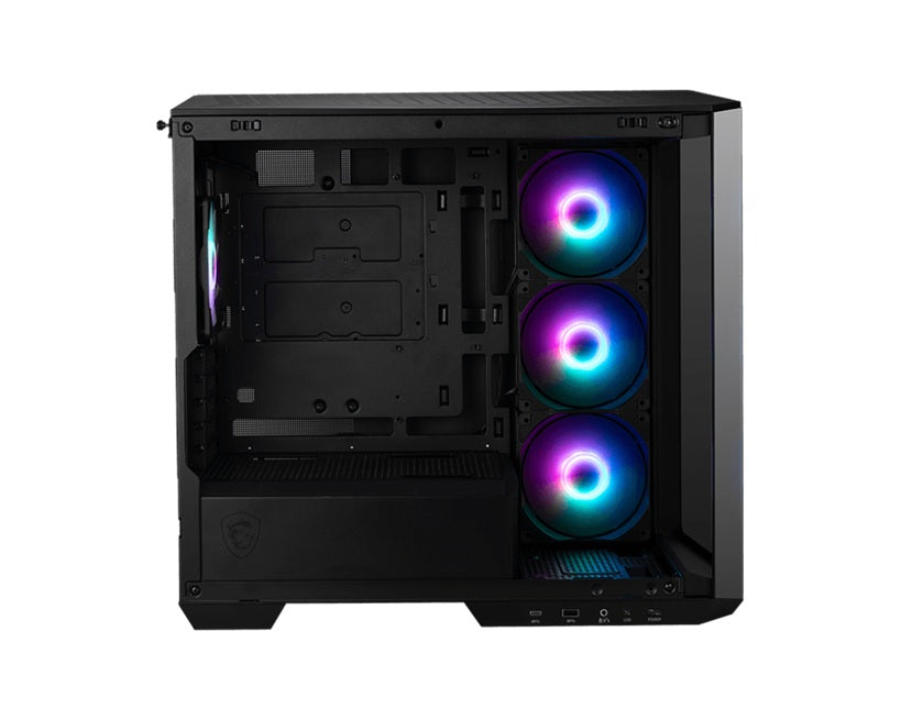 MSI MAG PANO M100R PZ Black Micro ATX Gaming PC Case with ARGB Fans