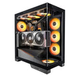 OKINOS Aqua 9 ATX PC Case: 270° Glass, 5 ARGB Fans, Type-C Port OKINOS