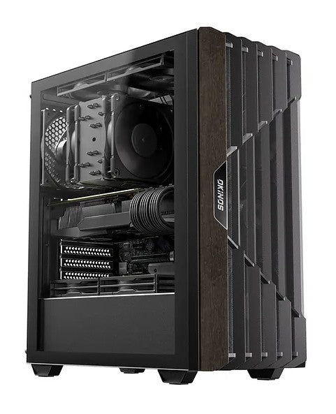 OKINOS Cypress 5 AIR Oak Wood ATX PC Case - Airflow & Glass