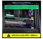 OKINOS MATX PC Case | 4 ARGB Fans, Tempered Glass, USB-C