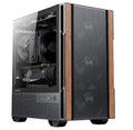 OKINOS Micro ATX PC Case - Elegant Walnut Wood & Type-C OKINOS
