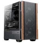 OKINOS Micro ATX PC Case - Elegant Walnut Wood & Type-C OKINOS