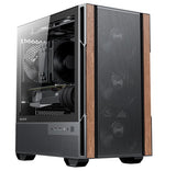 OKINOS Micro ATX PC Case - Elegant Walnut Wood & Type-C OKINOS