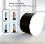 8Ware 350m CAT6A Outdoor Shielded Ethernet Cable - Black