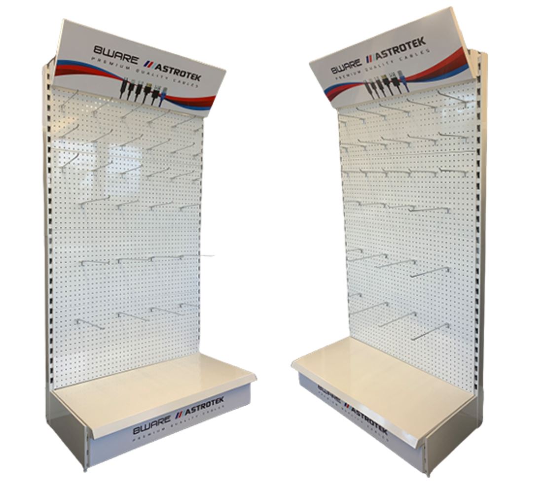 8ware Heavy-Duty Retail Cable Display Stand - Compact & Easy Setup