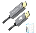 8ware 2m DisplayPort to HDMI 1.4v 1080p Braided Cable for PC Monitor 