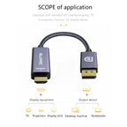 8ware 2m DisplayPort to HDMI 1.4v 1080p Braided Cable for PC Monitor 
