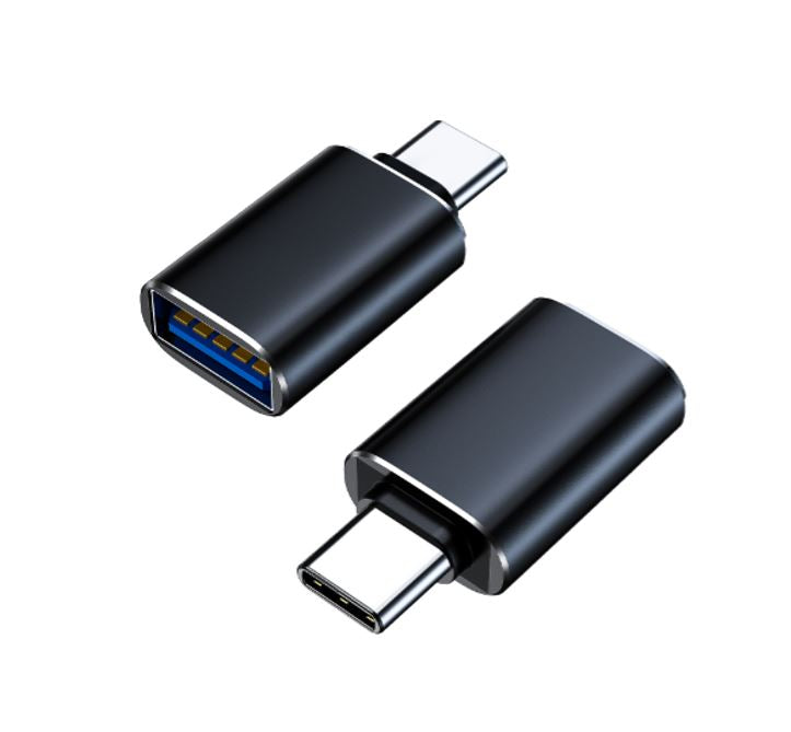 8Ware USB-C OTG Adapter - USB-A Female to USB-C Male - Black