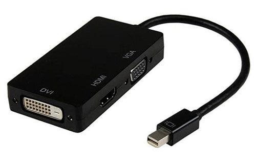8ware 3-in-1 Mini DP Thunderbolt to HDMI DVI VGA Adapter for Mac & Surface Pro 