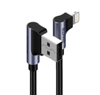 8Ware Apple MFi 90-Degree Lightning Cable - Fast Charge & Sync 1m 8ware