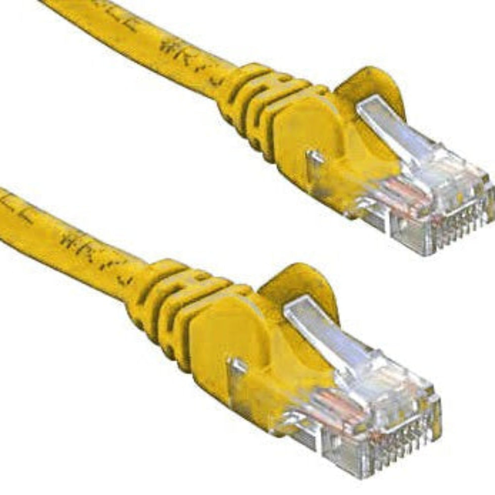 8ware Yellow CAT5e Ethernet Cable 1m - RJ45 Patch Cord 
