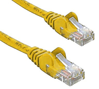 8ware Yellow CAT5e Ethernet Cable 1m - RJ45 Patch Cord 