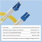 8ware 3M LC-LC Singlemode Duplex LSZH Fibre Optic Patch Cable Yellow
