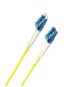 8ware 7m LC-LC OS2 Single Mode Dual-Core Fibre / Fiber Optic Cable UPC Duplex Armoured Low Smoke Zer - CB8W-LCUPCYELLOW-7M