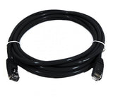 8Ware CAT6 Cable 0.25m - Black Premium RJ45 Ethernet Network LAN UTP Patch Cord 26AWG CU Jacket 8W-P - 8W-PL6-0.25BLK