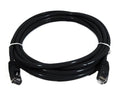 8Ware CAT6 Ethernet Patch Cable 0.5m - Black RJ45 Network Cord 